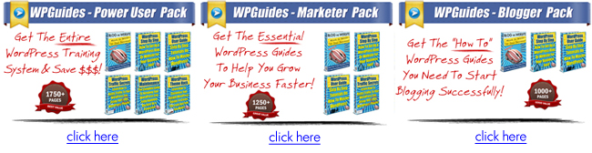 WordPress Training Guides - Packages